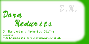 dora medurits business card